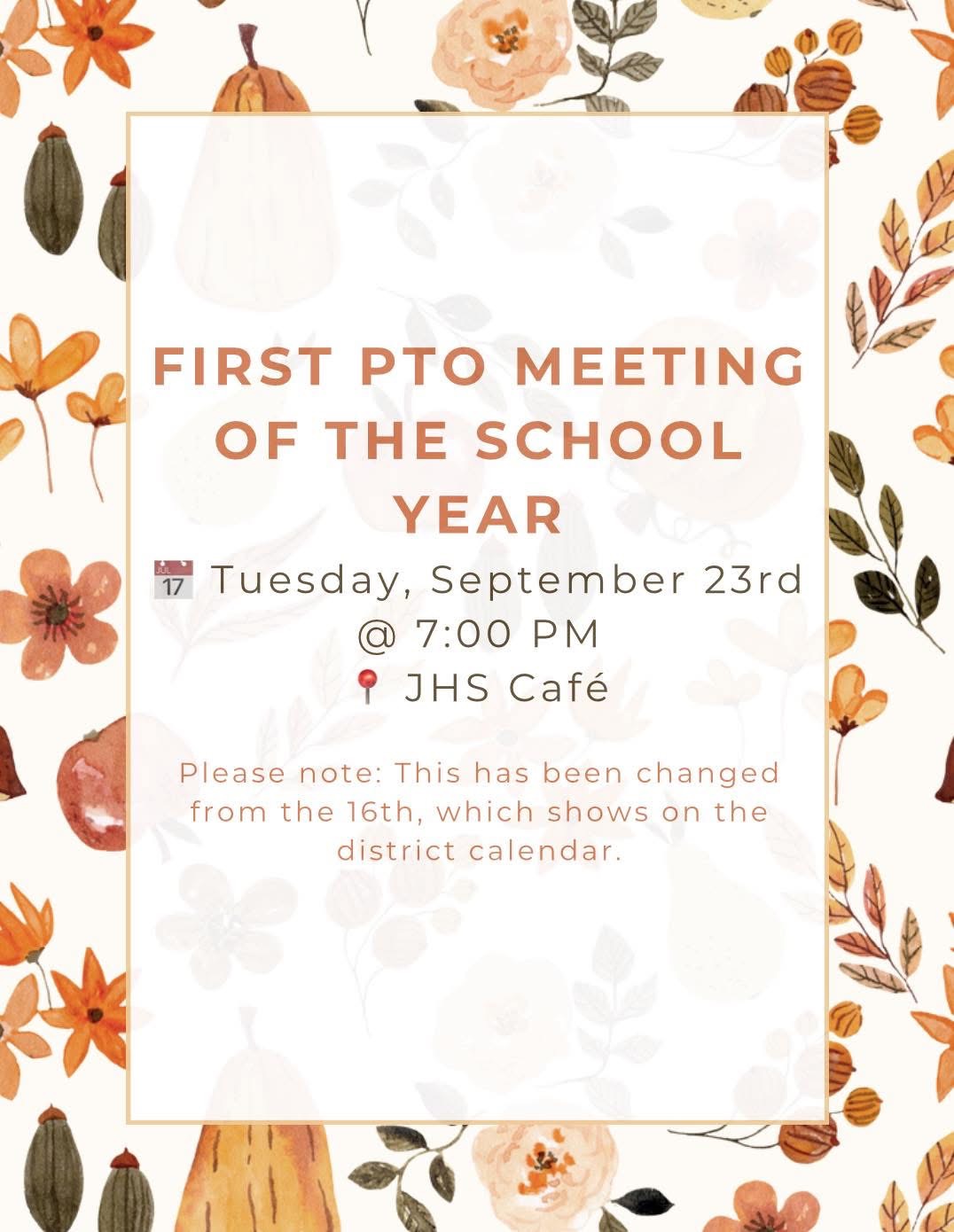 First PTO Meeting of the Year